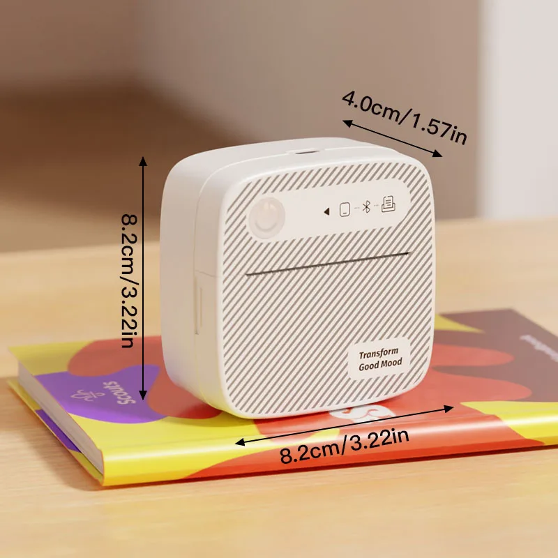 B3 Portable Photo Printer with Bluetooth iOS Android for Inkless Thermal Printing  Sticker Printer Label Maker DIY Toy Kids Gift - Image 2