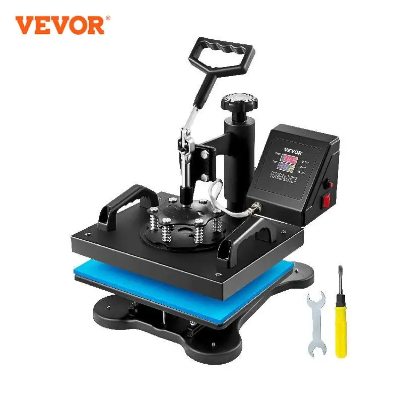 VEVOR 12x10" Heat Press Machine, Swing Away, 650W, Sublimation for T-Shirt