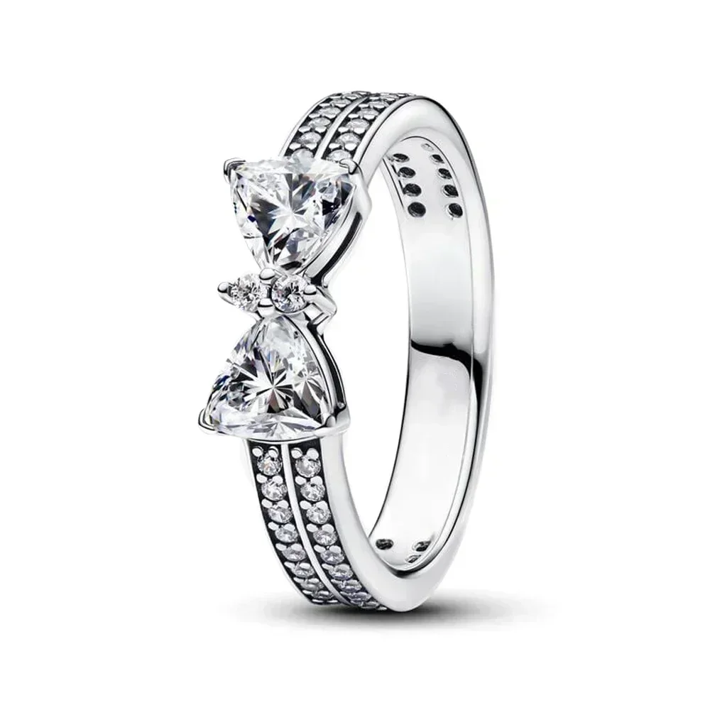 925 Silver Celestial Ring Set – Heart, Bow, Sun, Moon & Star Charms - Image 9