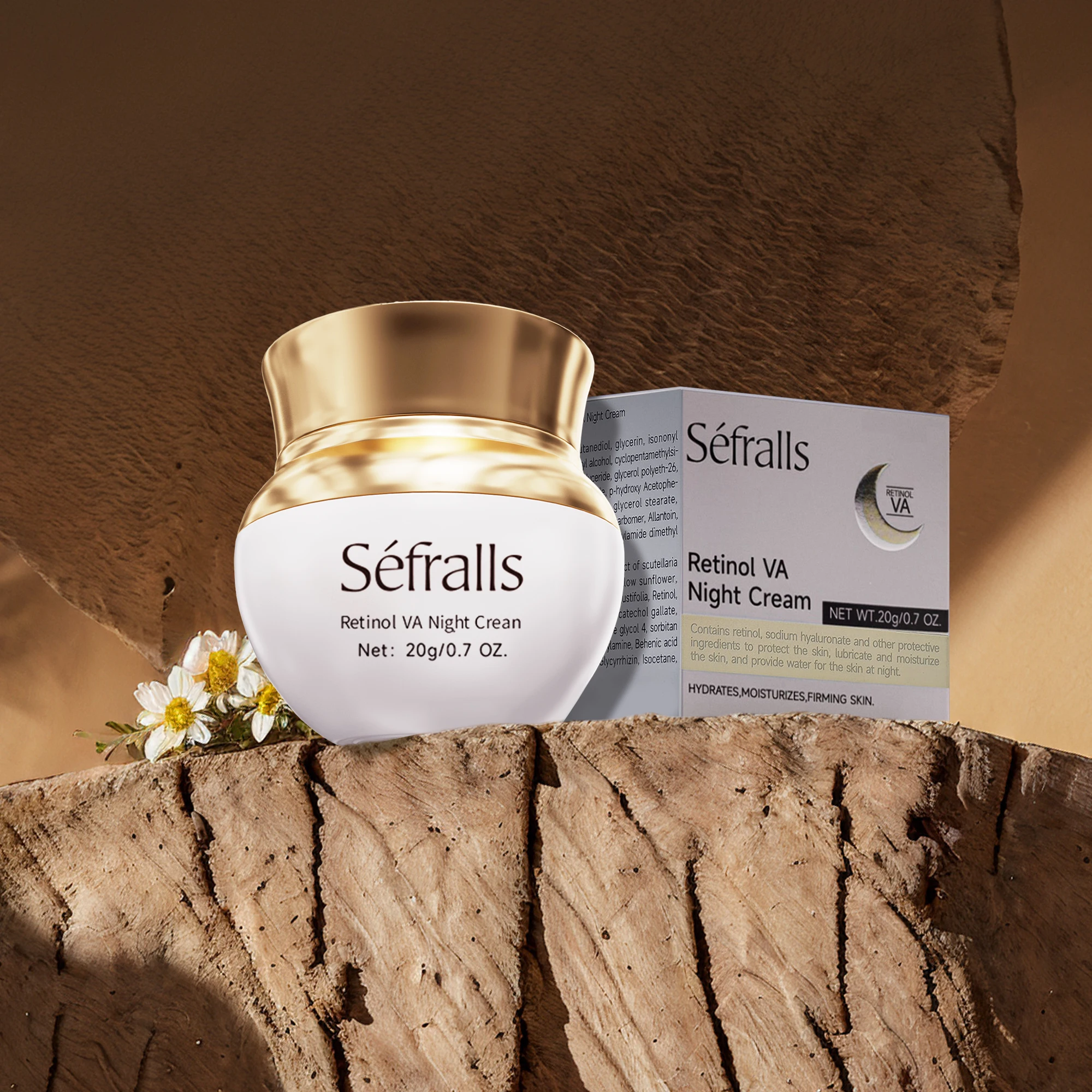 Séfralls Retinol Night Cream – Collagen Peptide Moisturizer for Hydration - Image 3