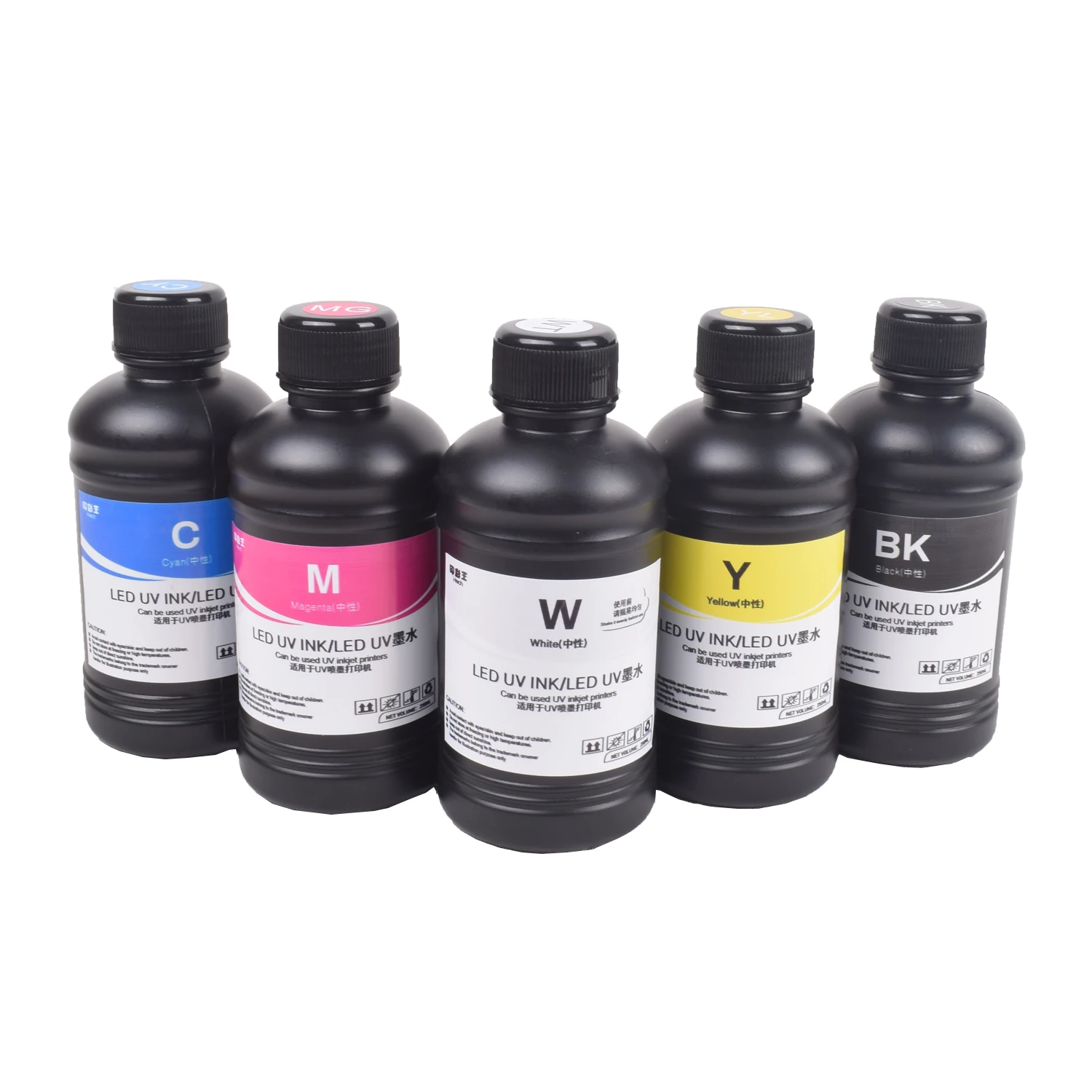 UV Ink for LED UV Printer 250ML/500ML CMYKW for 1390 L1800 L800 TX800 - Image 2