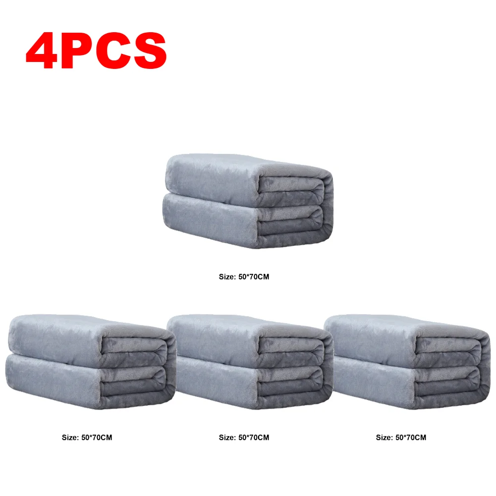 Flannel Fleece Blanket 1-10PCS - Soft Winter Cozy Thermal Plush Mat - Image 11