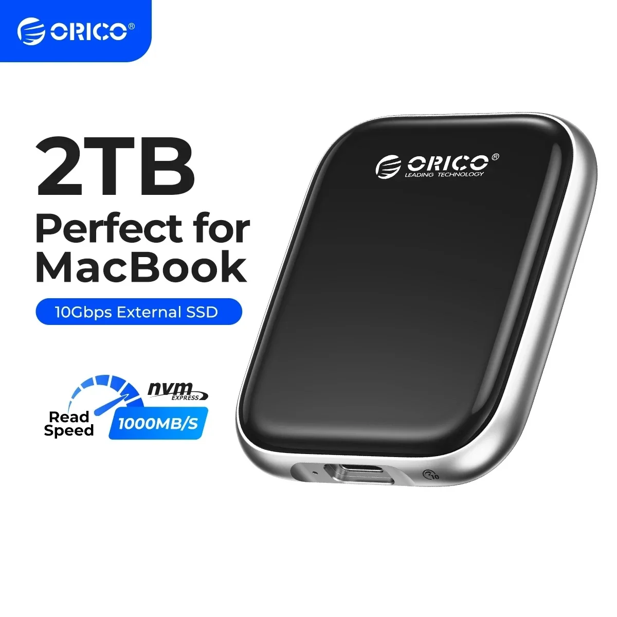 ORICO 2TB Portable SSD 2000MB/s USB 3.2 Gen 2x2 External Drive for MacBook