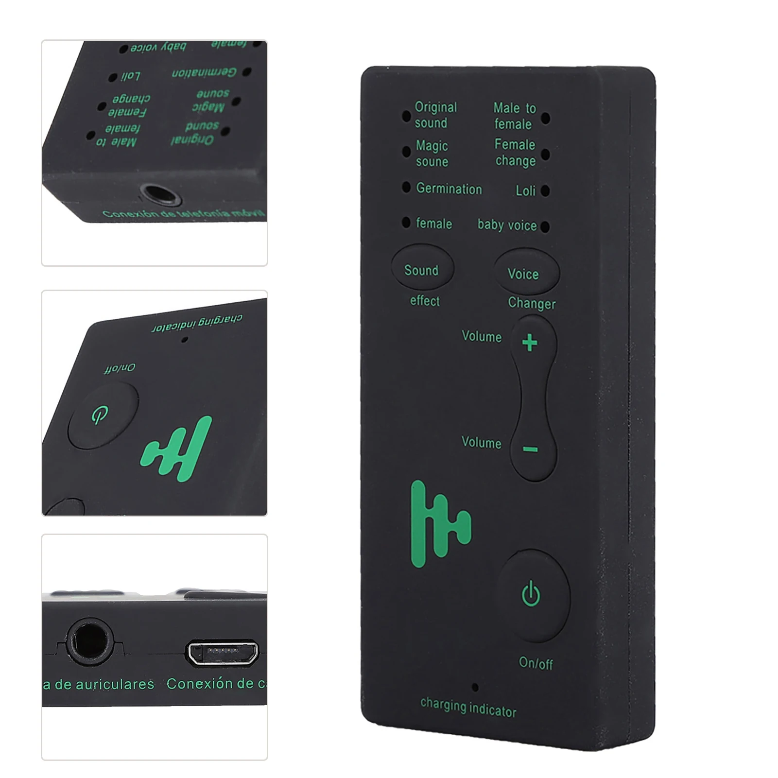 Portable Mini Voice Changer Live Broadcast Sound Card For Mobile Phone PC (English Version) External Sound Card - Image 5
