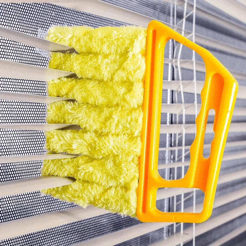 Vent Blinds Cleaner Cloth Brush - Microfiber Car AC Duster Tool Washable - Image 2