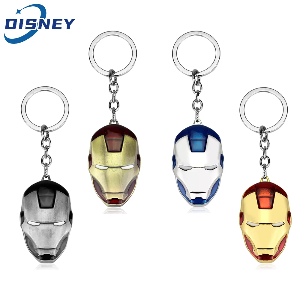 Avengers Iron Man Superhero Keychain Marvel Jewelry Car Backpack Keyring Gift for Men Fans