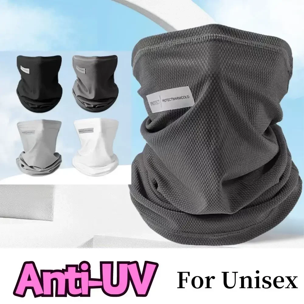 Unisex Ice Silk UV Protection Face Mask & Neck Gaiter – Breathable Cooling Scarf