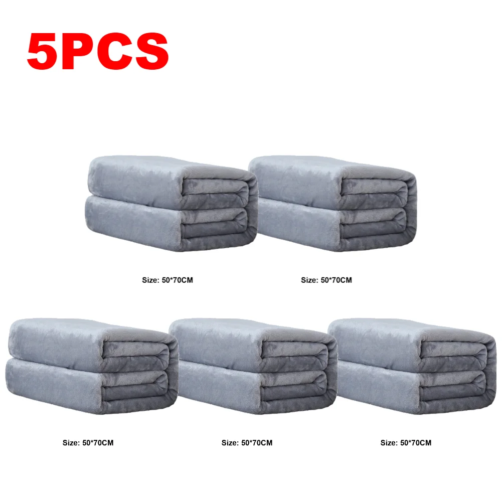 Flannel Fleece Blanket 1-10PCS - Soft Winter Cozy Thermal Plush Mat - Image 10