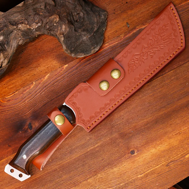 Forged Damascus Stainless Steel Knife – High Hardness Outdoor Camping & Multi-Functional Fruit Cutter