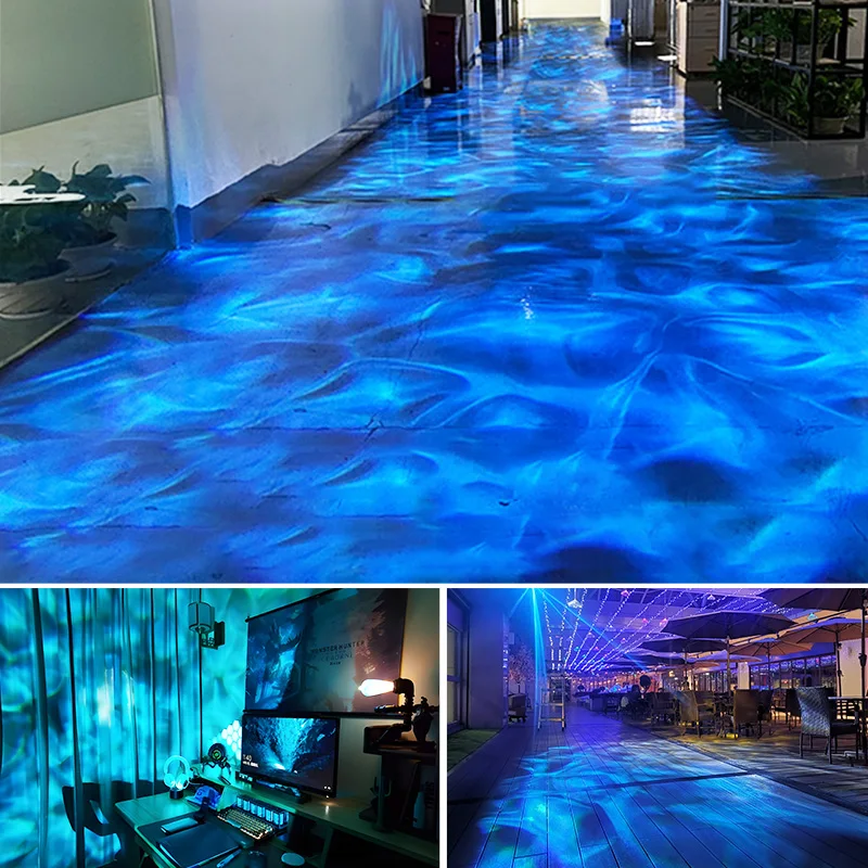 Waterproof Outdoor Water Wave Oecen Wave Light Water Wave Effect Projector with gobo projector - Image 4