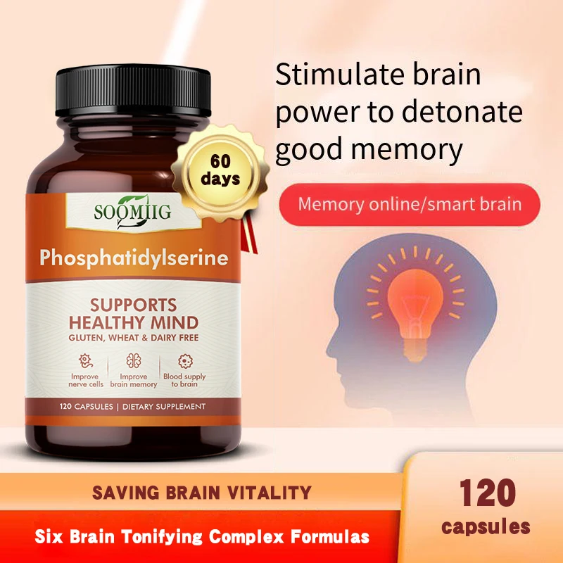 Phosphatidylserine 120mg Brain Supplement - Boost Memory, Creativity & Focus