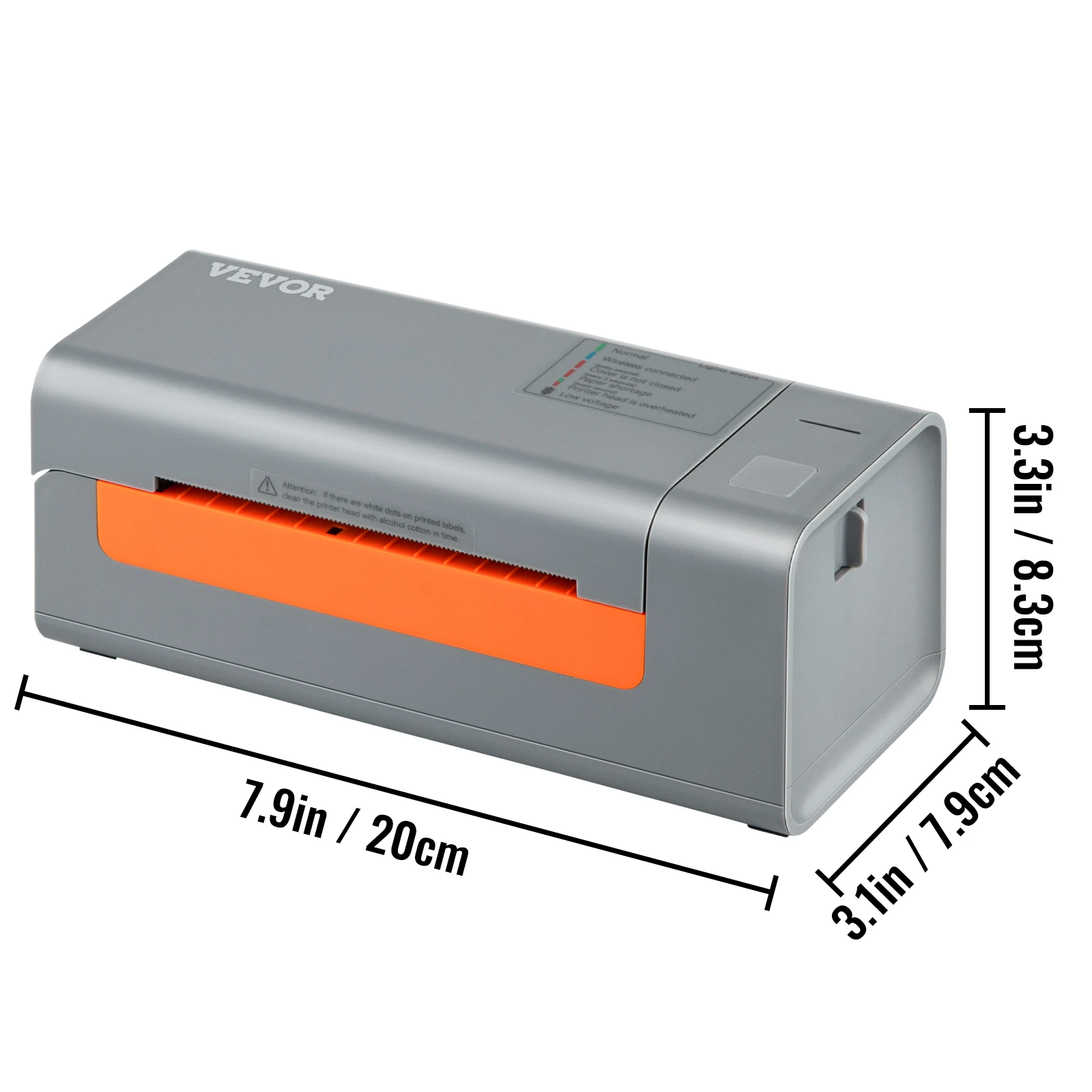VEVOR 300DPI Thermal Label Printer for 4x6 Shipping Packages Bluetooth - Image 8