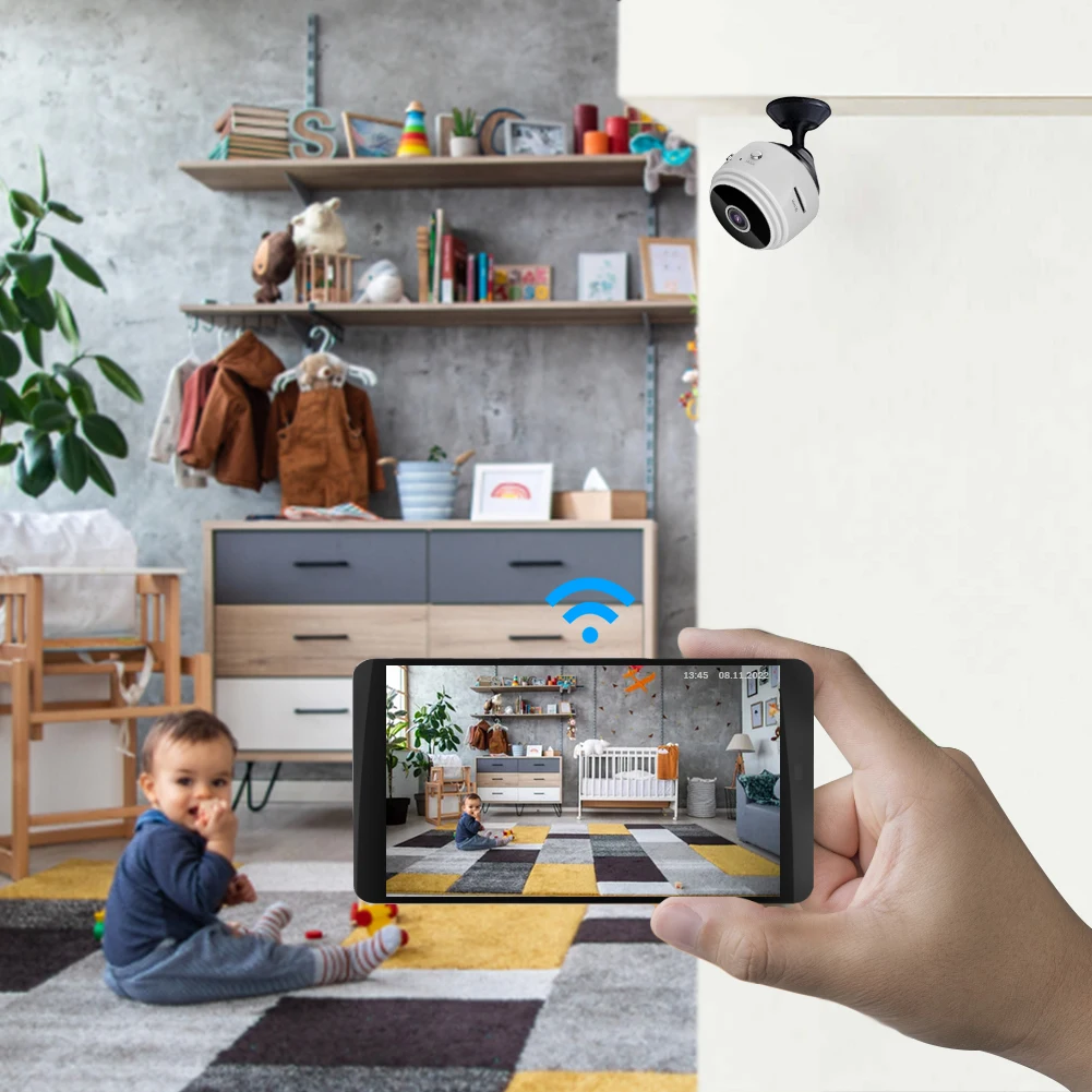1080P A9 WiFi Mini Camera - Voice & Video Recorder, Smart Home Security - Image 3