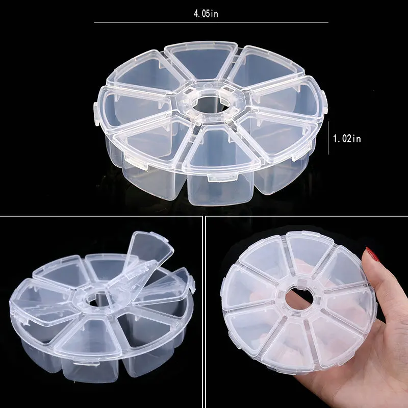 Jewelry Storage Box with Adjustable Compartments – Transparent Plastic Organizer for Beads & Small Parts - Image 11