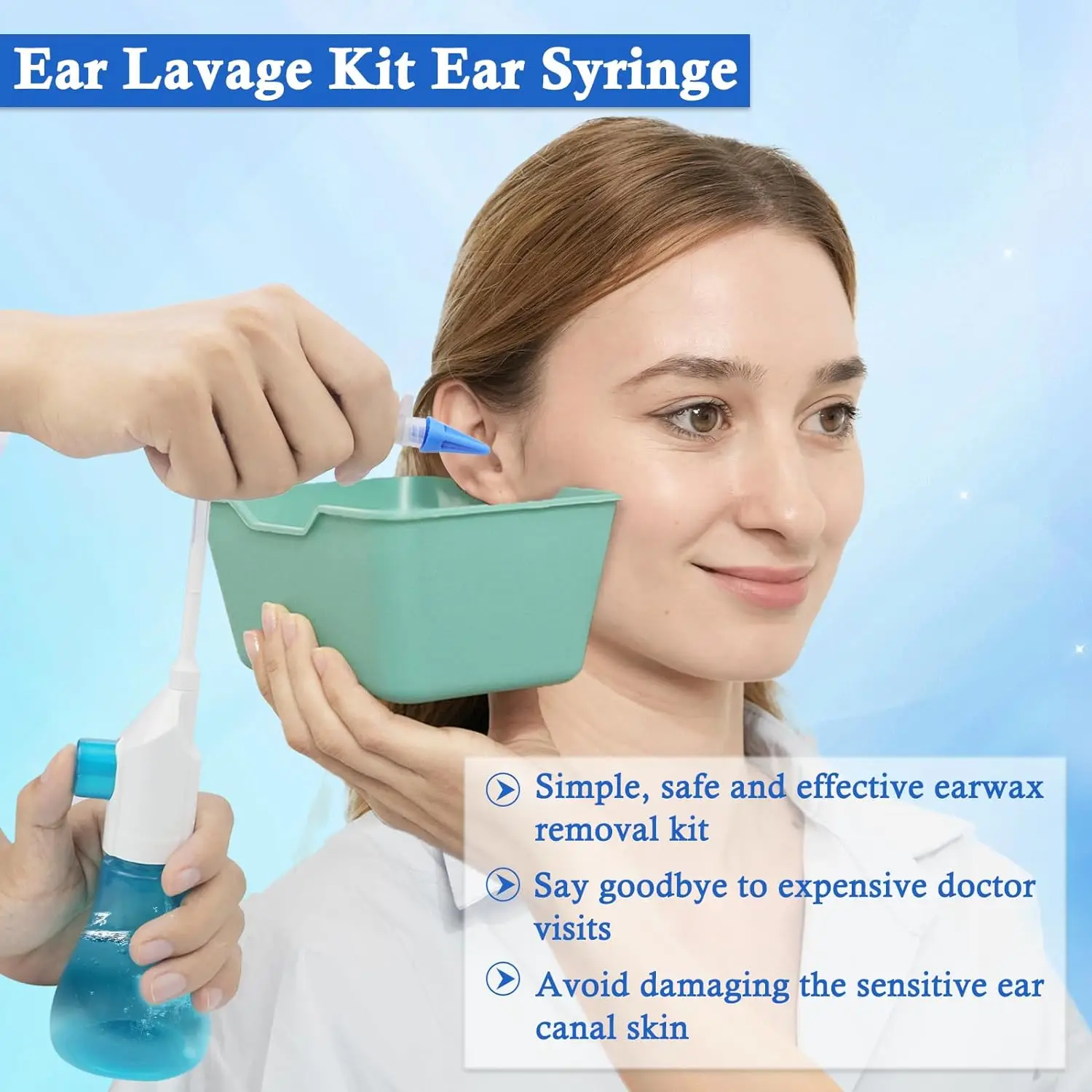 Ear Wax Removal Kit – Manual Irrigation Ear Cleaner for Adults & Kids Safe Home Use - Image 5