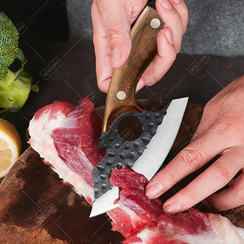 Hand Forged Mini Boning Knife 4.9" Stainless Steel – Small Kitchen Slicing Knife with Sheath - Image 6