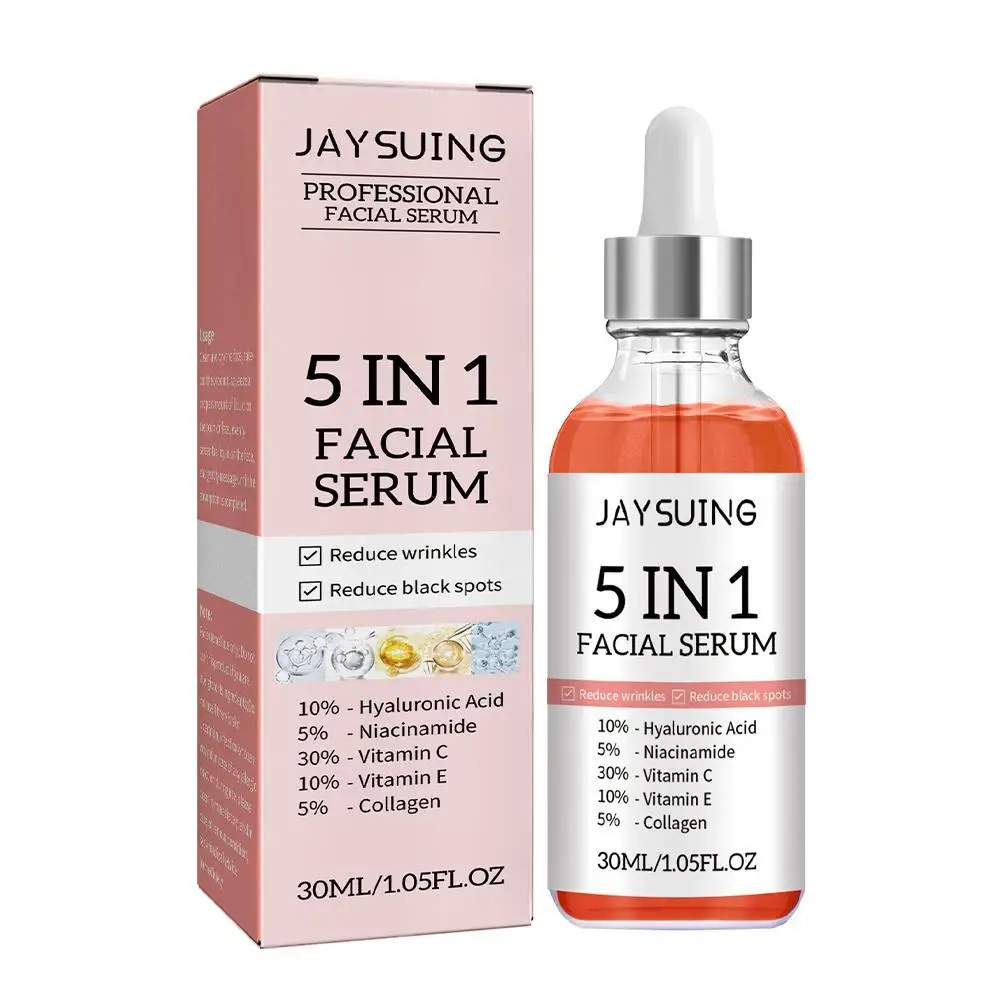 5-in-1 Face Serum – Firming, Moisturizing, Brightening with Vitamin C & Hyaluronic Acid