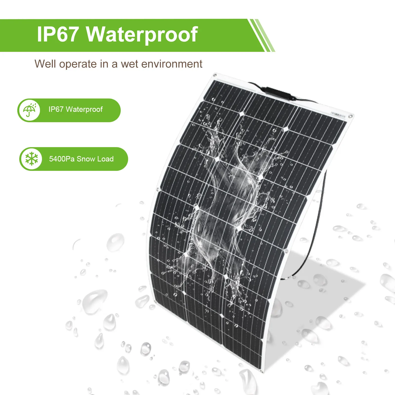 100-500W Flexible Solar Panel - Ultra-Thin Design - Image 2