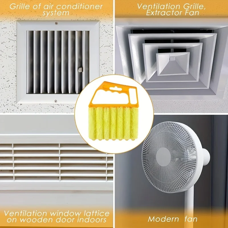 Vent Blinds Cleaner Cloth Brush - Microfiber Car AC Duster Tool Washable - Image 4