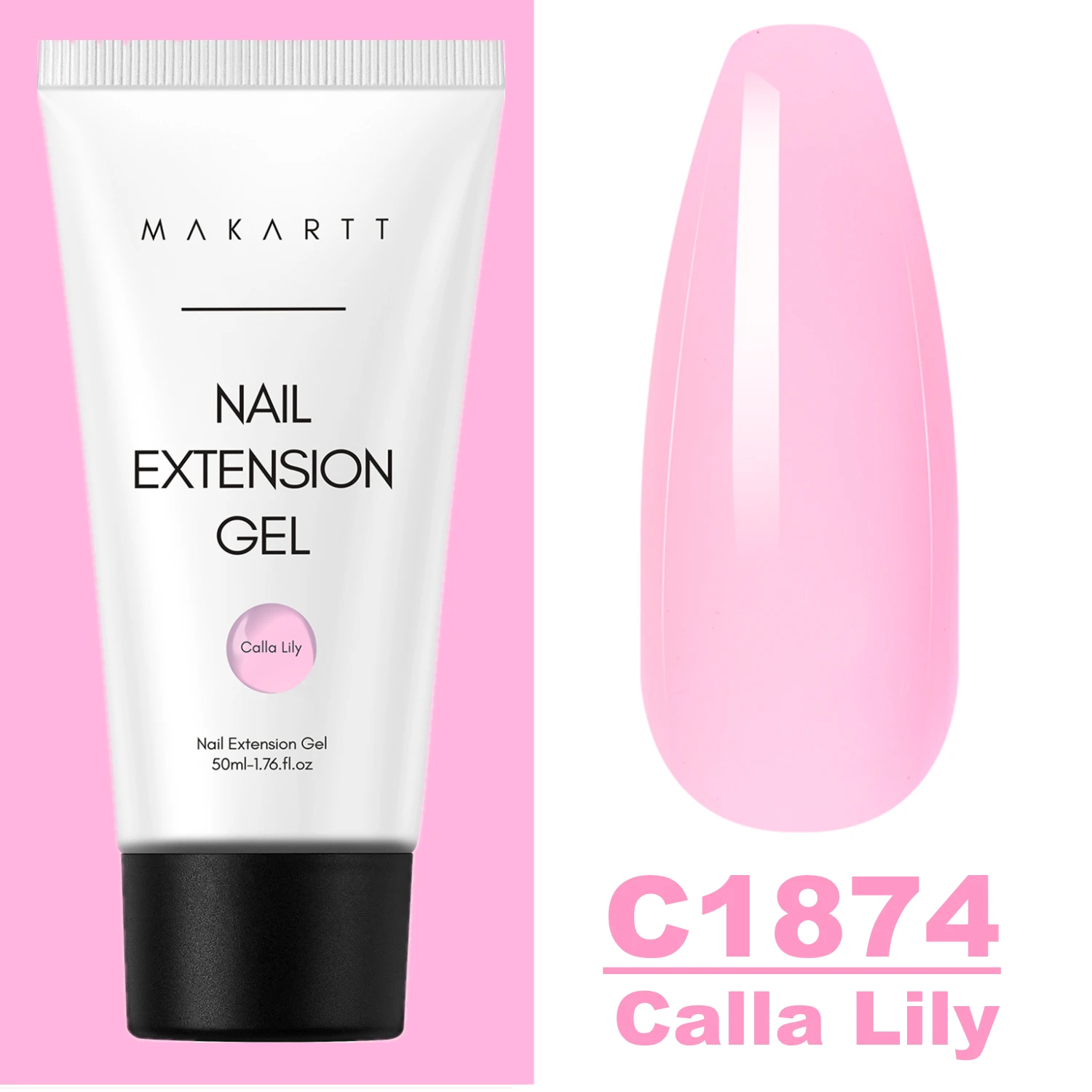 Makartt Natural Pink Poly Nail Gel – 50ML Builder for DIY Extensions - Image 18