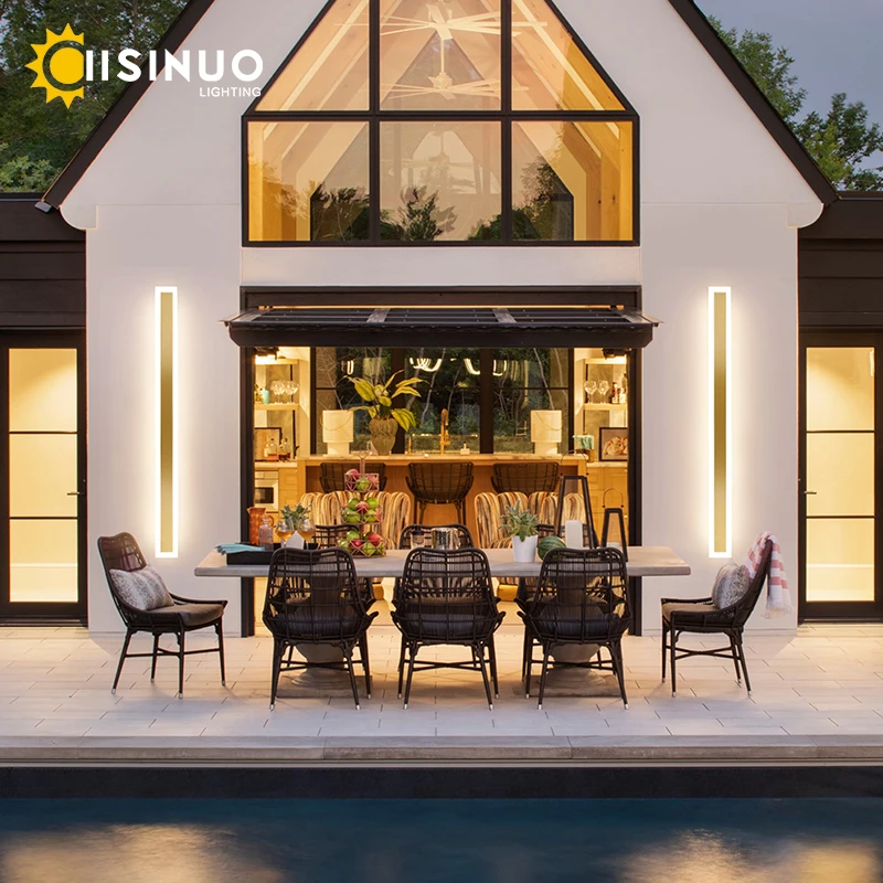 Outdoor LED Wall Lamp – Waterproof Linear Porch Light for Garden & Garage