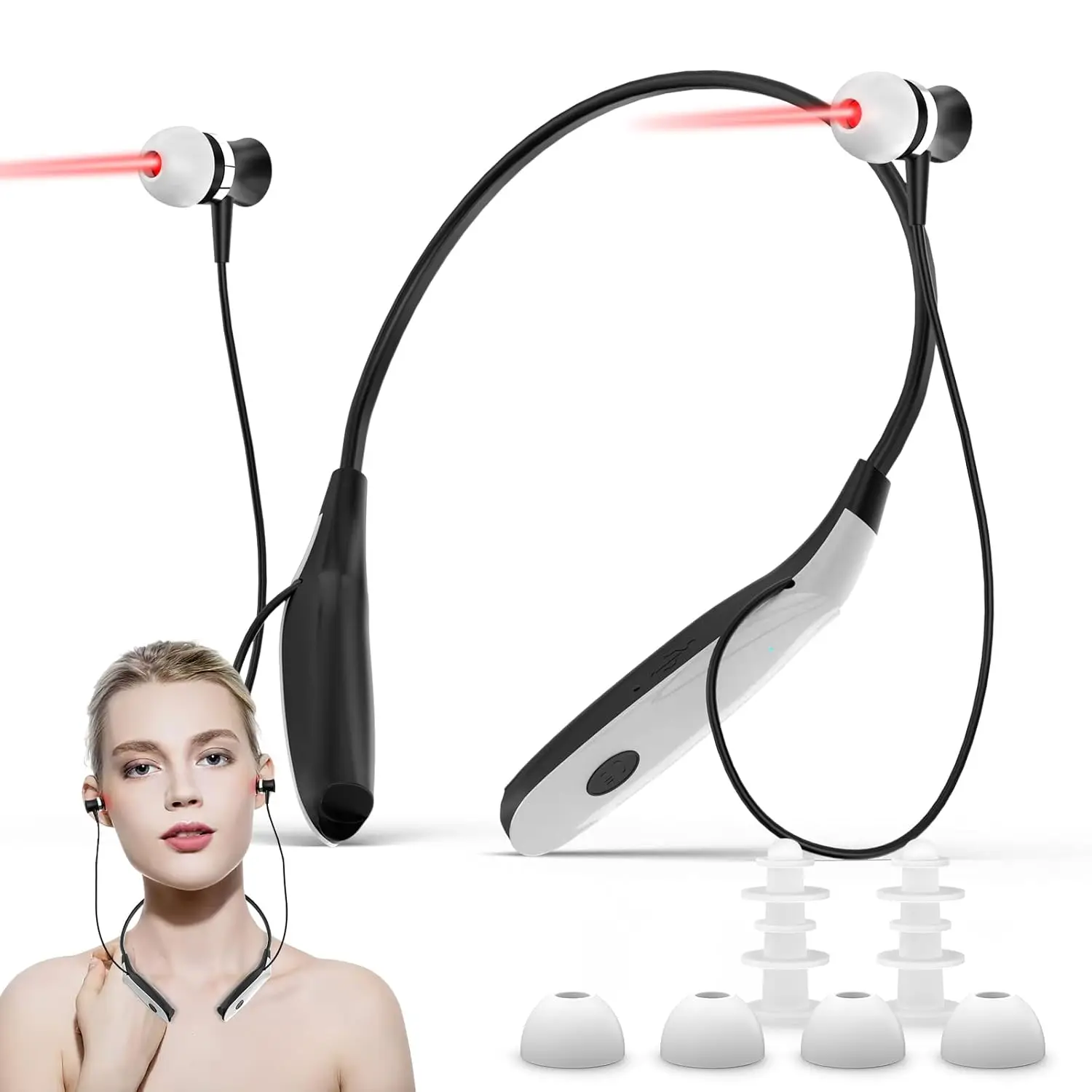 2-in-1 Red Light Therapy Device for Nose & Ears – Sinusitis, Rhinitis & Otitis Media Treatment