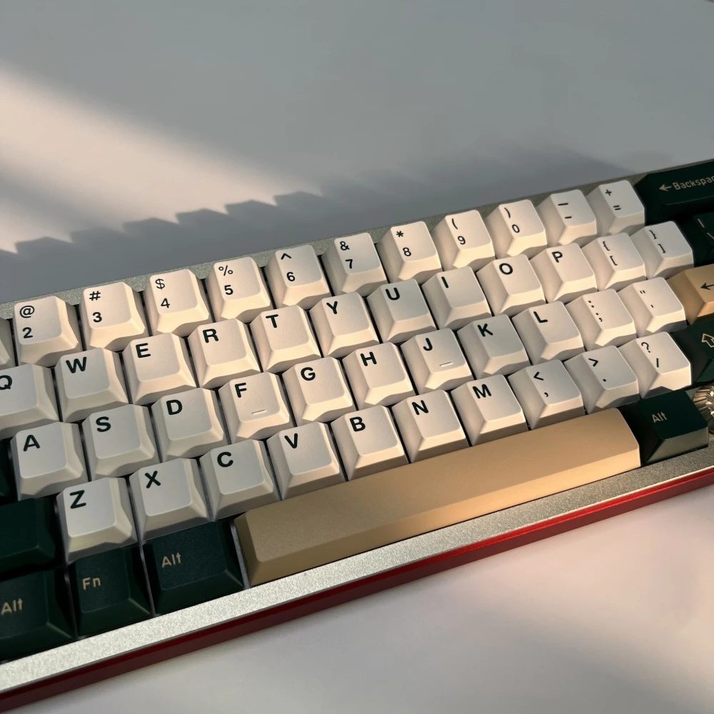163 Keys British Racing Green Cherry Profile Keycaps for MX Switches - Image 6