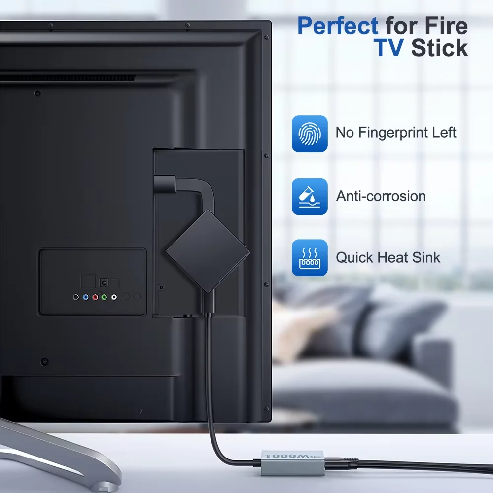 Zexmte Gigabit Ethernet Adapter for 4K Fire TV Stick & Chromecast – 1000Mbps - Image 4