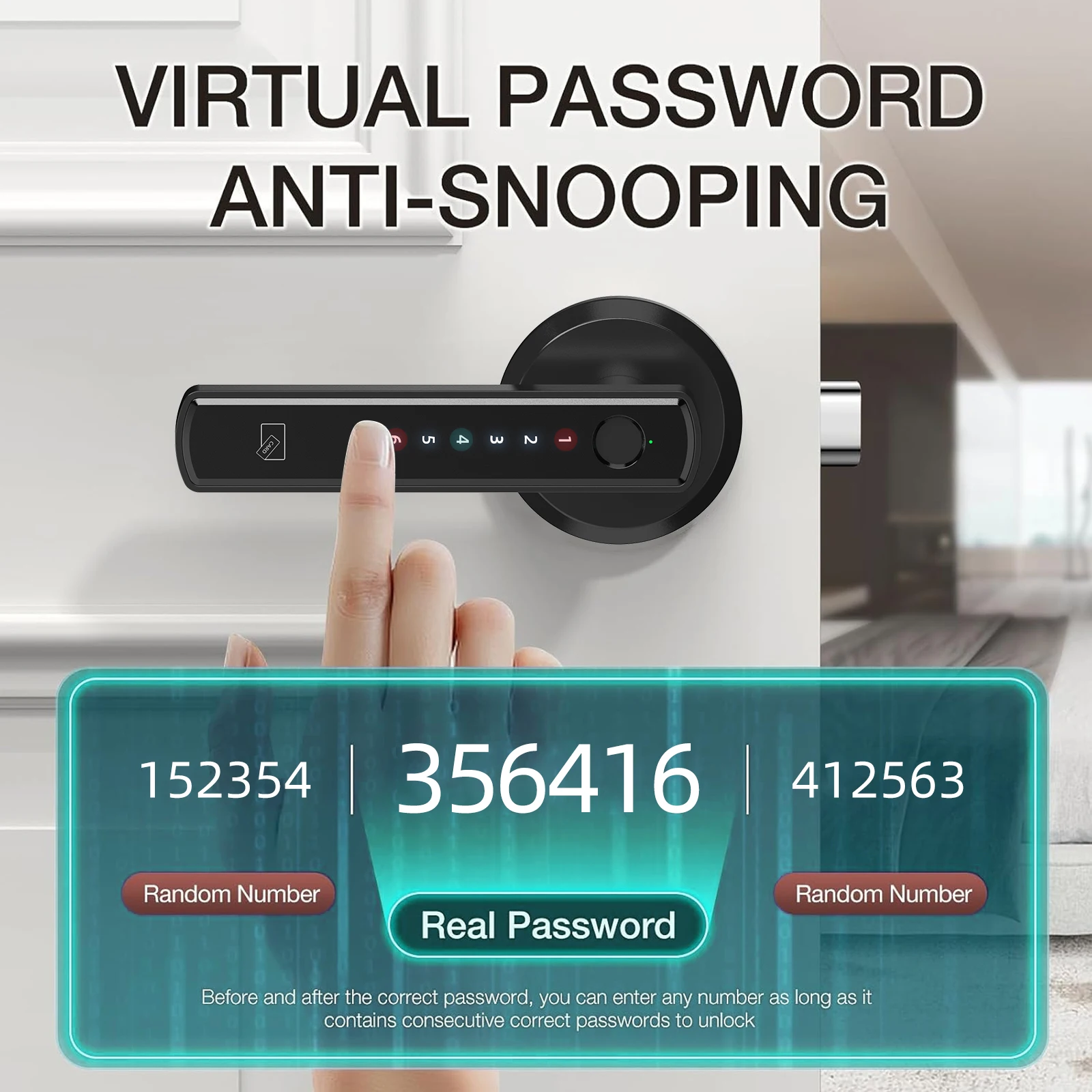 Smart Fingerprint Touchscreen Smart Lock – App, Passcode & Remote Control - Image 2