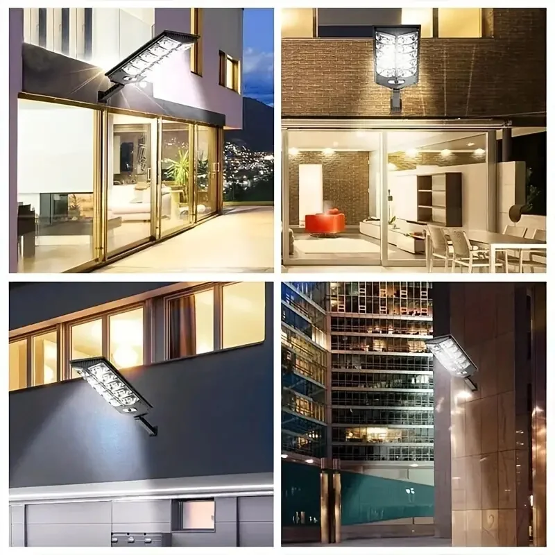 Waterproof Solar Street Lights – Wide Angle Motion Sensor, Remote Control for Commercial & Yard Areas - Image 3
