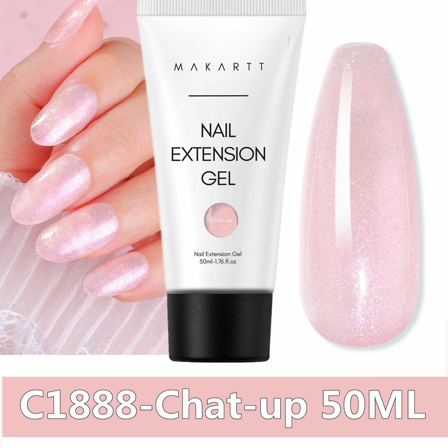 Makartt Natural Pink Poly Nail Gel – 50ML Builder for DIY Extensions - Image 15