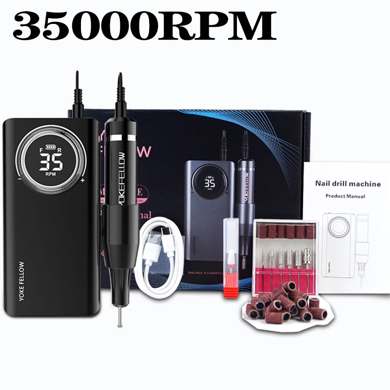 Professional 40000RPM Brushless Nail Drill – Rechargeable with Storage Box - Image 15