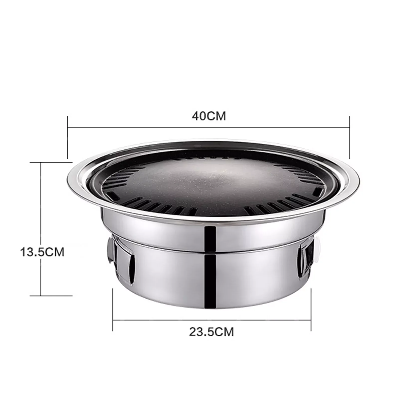 Portable Stainless Steel Hibachi Grill – Japanese‑Korean Charcoal BBQ Tabletop - Image 4