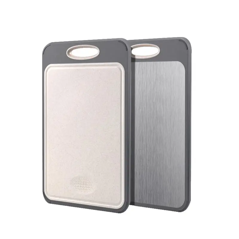 304 Stainless Steel Double‑Sided Cutting Board – Antibacterial, Heavy‑Duty 30×20 cm