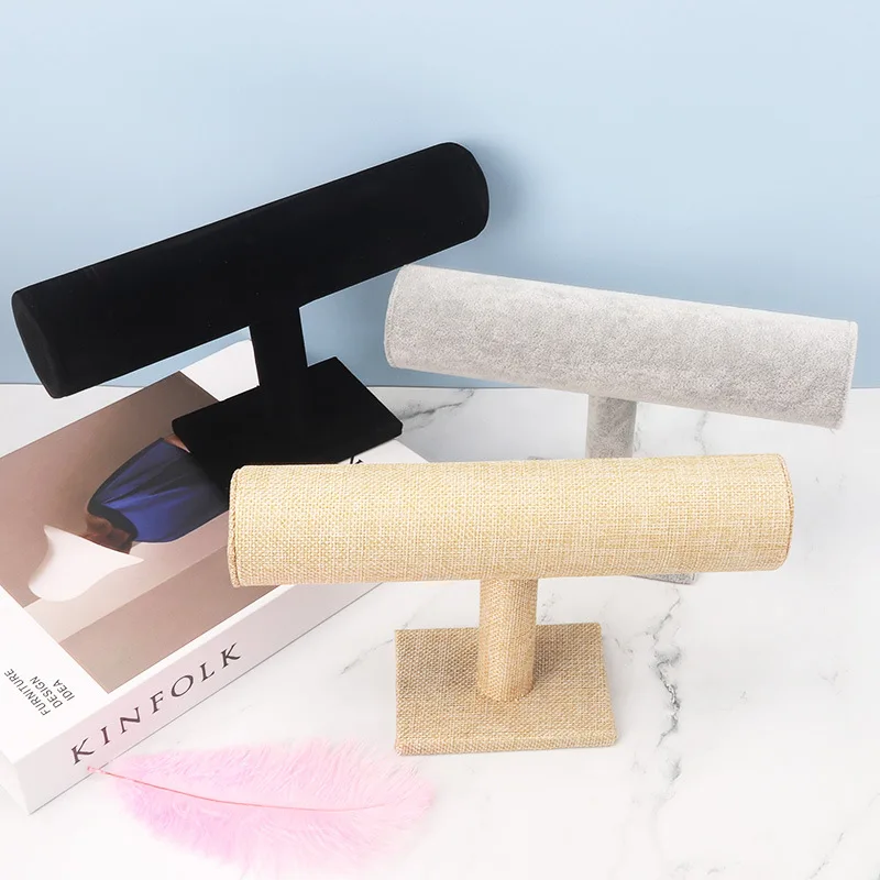 Jewelry Display Frame for Bangles & Bracelets – Suede Holder Shelf for Store or Home