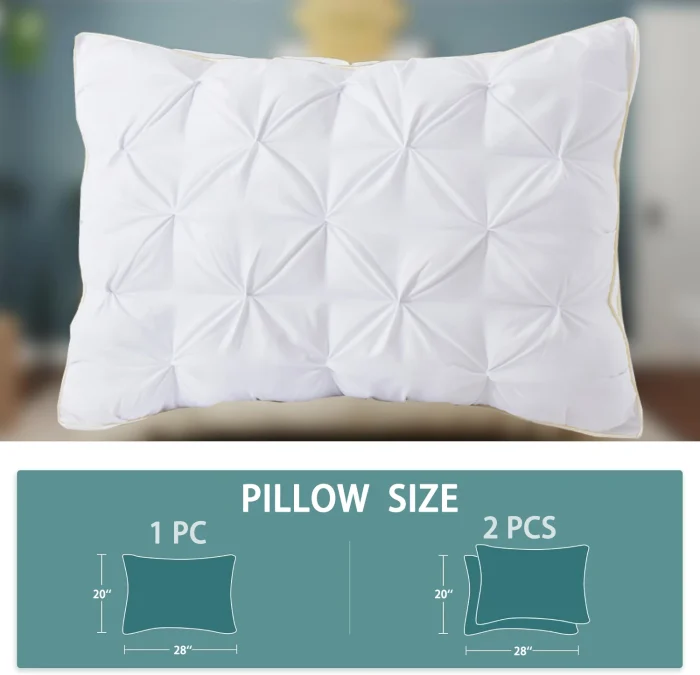 Luxury Hotel Quality Twist Flower Pillow, Premium Down Alternative 3D Bread Pillow for Side, Back & Stomach Sleepers - Image 4