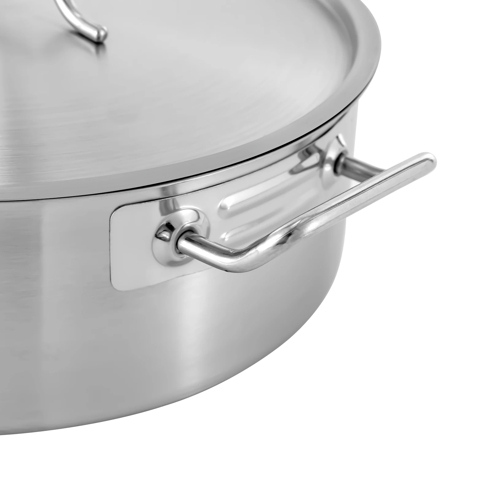 11qt Stainless Steel Stock Pot with Glass Lid – Large Soup Cookware for All Stove Types - Image 6