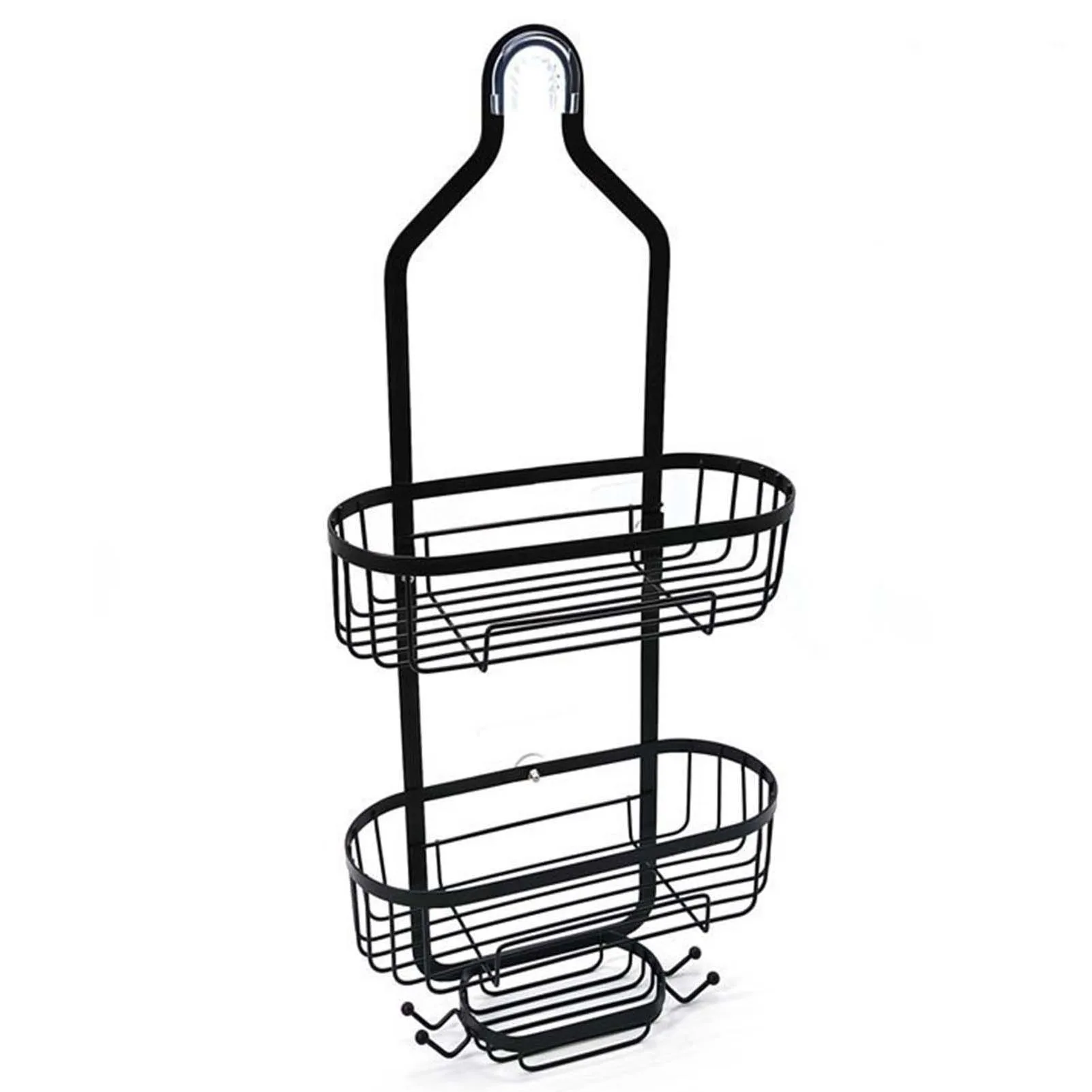 Hanging Shower Caddy Bathroom Storage Rack – Large Capacity Organizer Shelves - Image 4