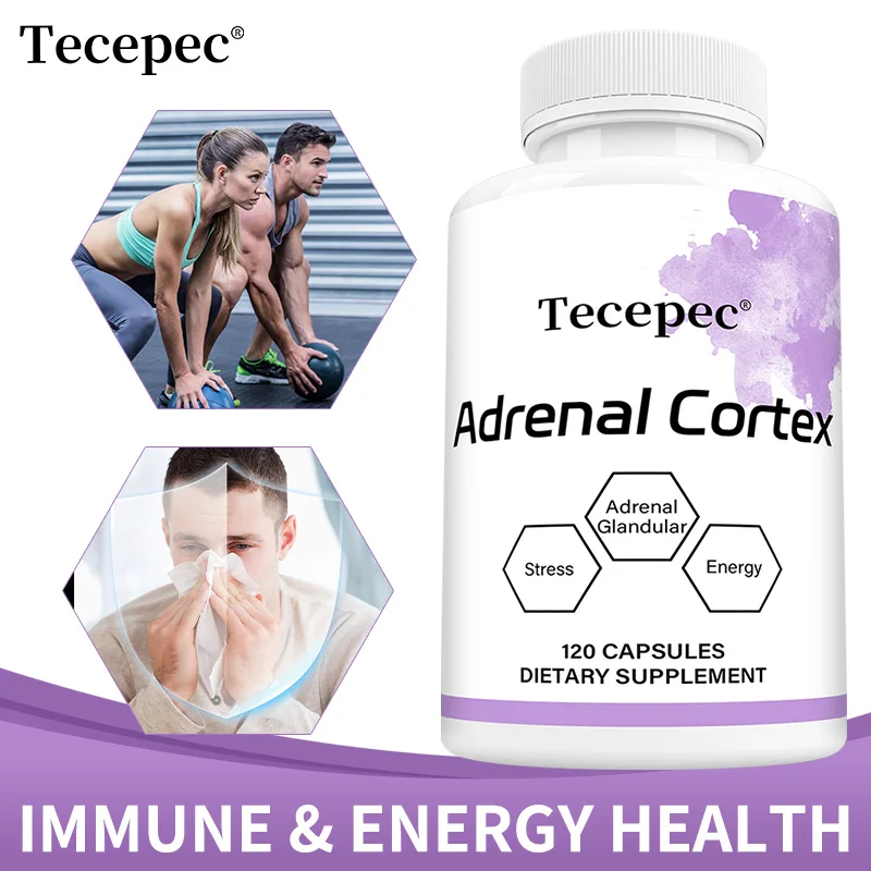 Adrenal Cortex Supplement – Cortisol, Stress Relief & Metabolism Support (120 Capsules)
