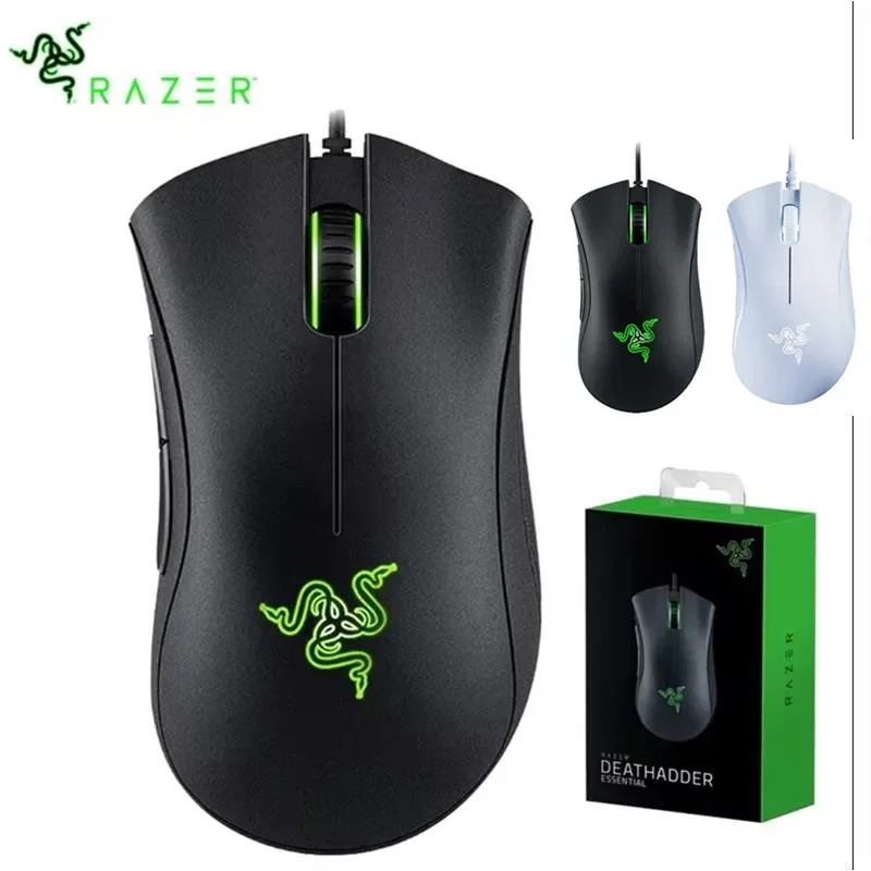 Razer DeathAdder Essential Wired Gaming Mouse 6400DPI 5 Buttons for PC/Laptop