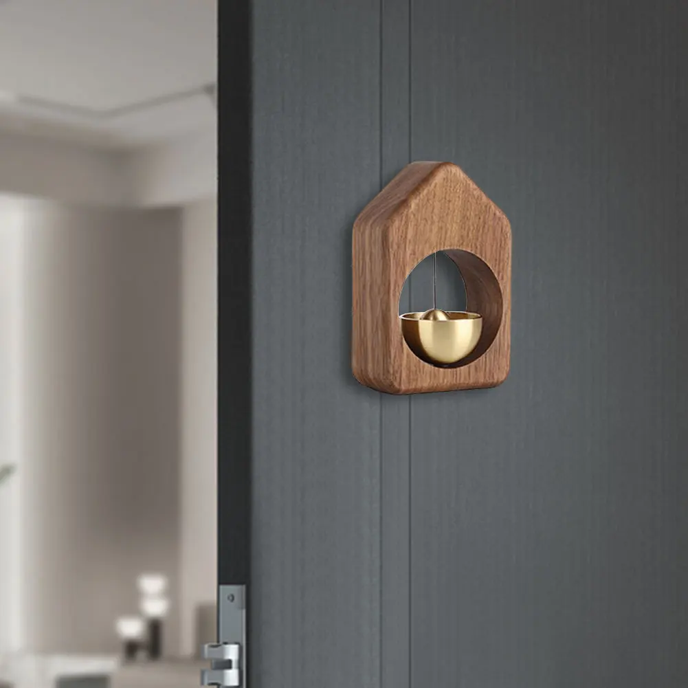 Magnetic Wood Doorbell Chime Hanging Decorative Loud Door Bell Wind Loud Door Bell for Refrigerator Doors Restaurant Home Decor - Image 2
