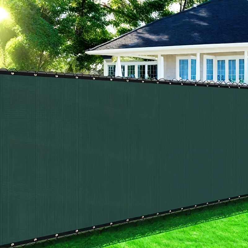 4ft-7ft Fence Privacy Screen - Heavy Duty Outdoor Mesh Barrier with Zip Ties