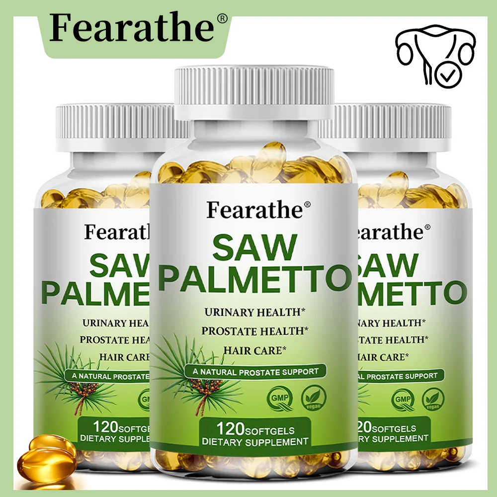 Saw Palmetto 500 mg Supplement – Prostate Health, Urinary Support & DHT Blocker for Hair Loss