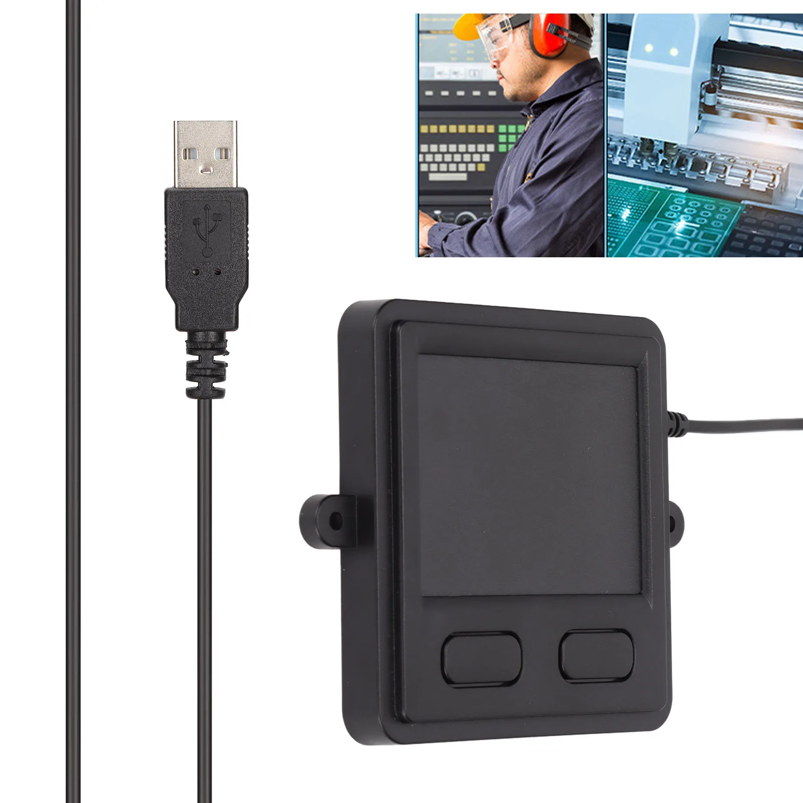 USB Wired Trackpad Touchpad Compact 2-Button Portable for Laptops Desktops - Image 2