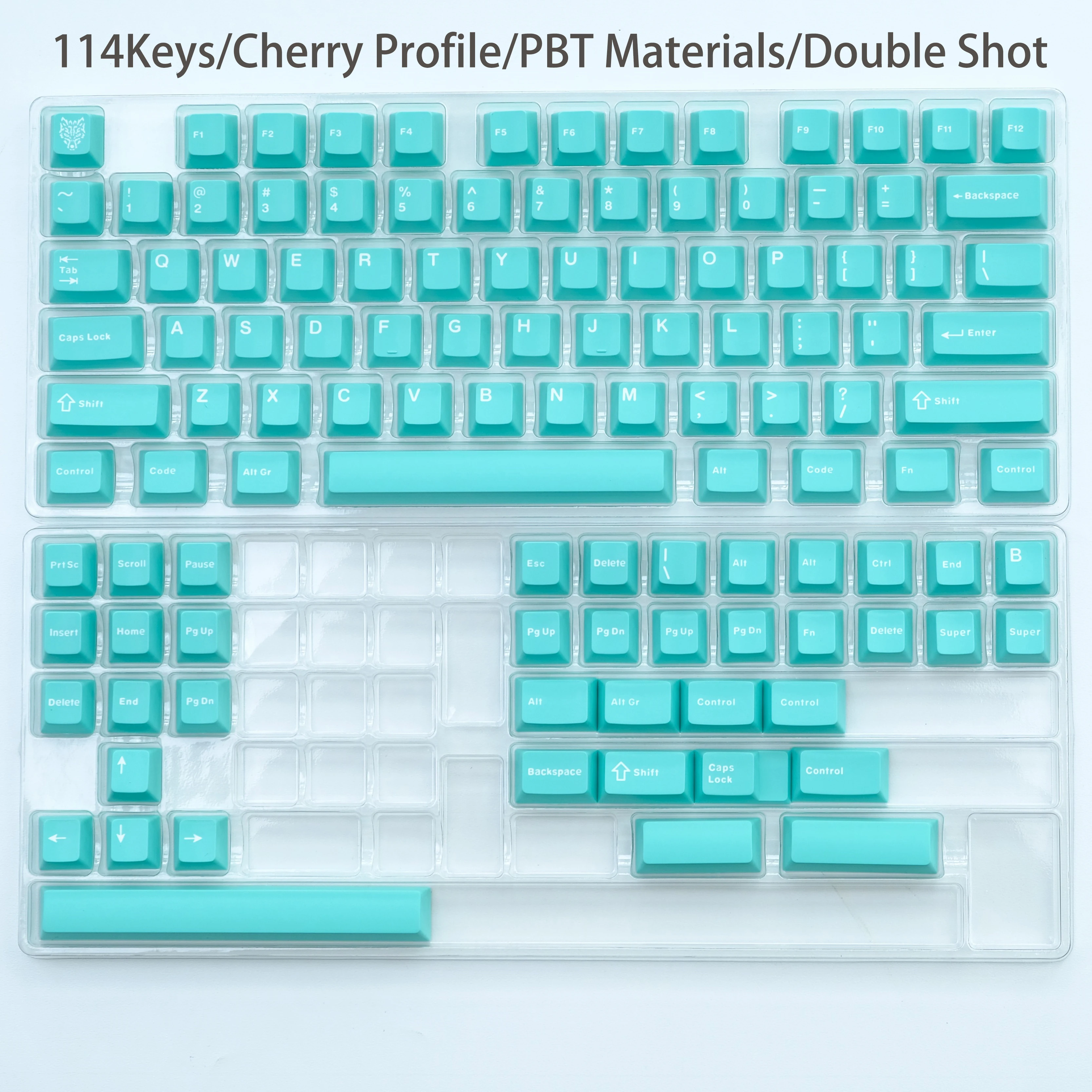163 Keys British Racing Green Cherry Profile Keycaps for MX Switches - Image 10