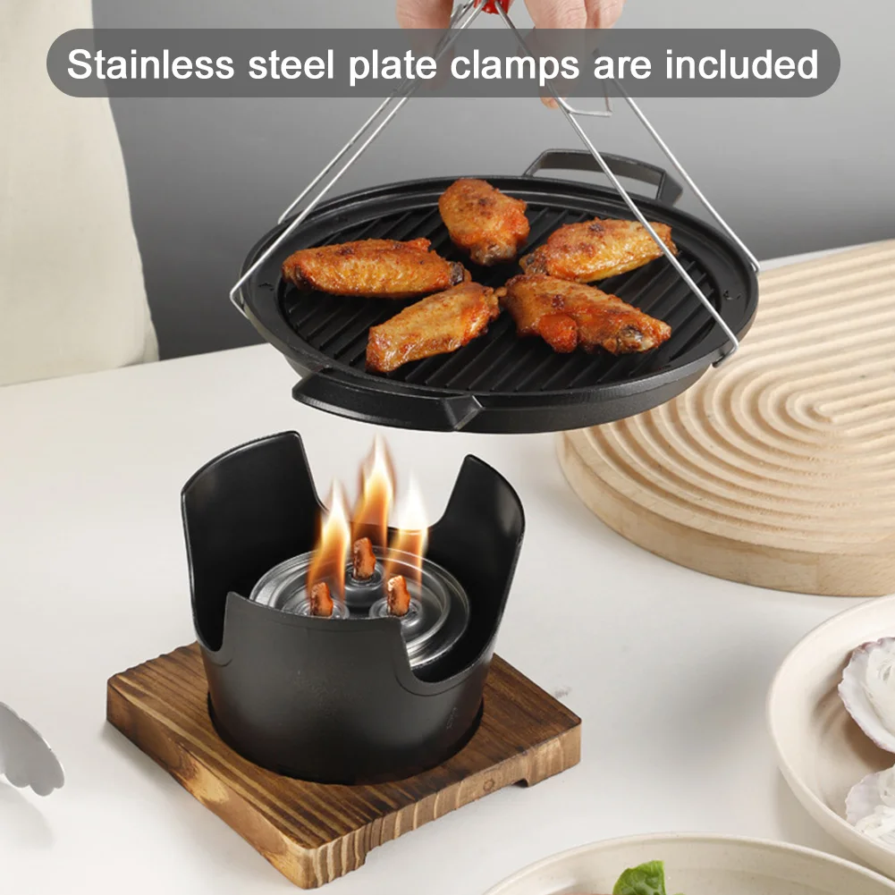 Portable Japanese Alcohol Stove – Smokeless Mini BBQ Grill for One - Image 4