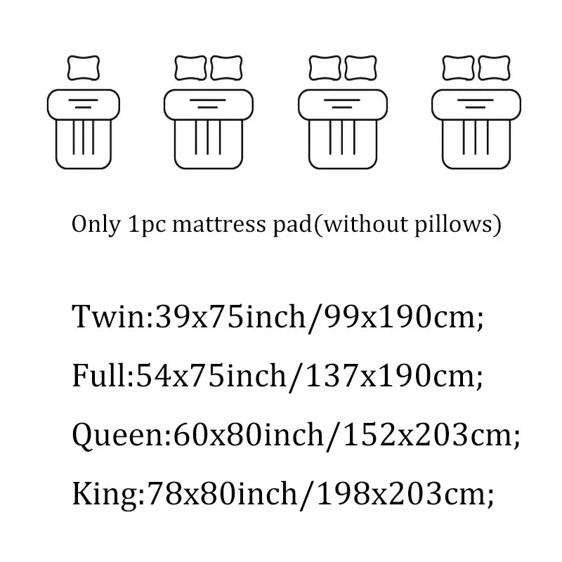 1000GSM Luxury Mattress Pad - Extra Thick Quilted Topper with Breathable Deep Pocket - Image 6