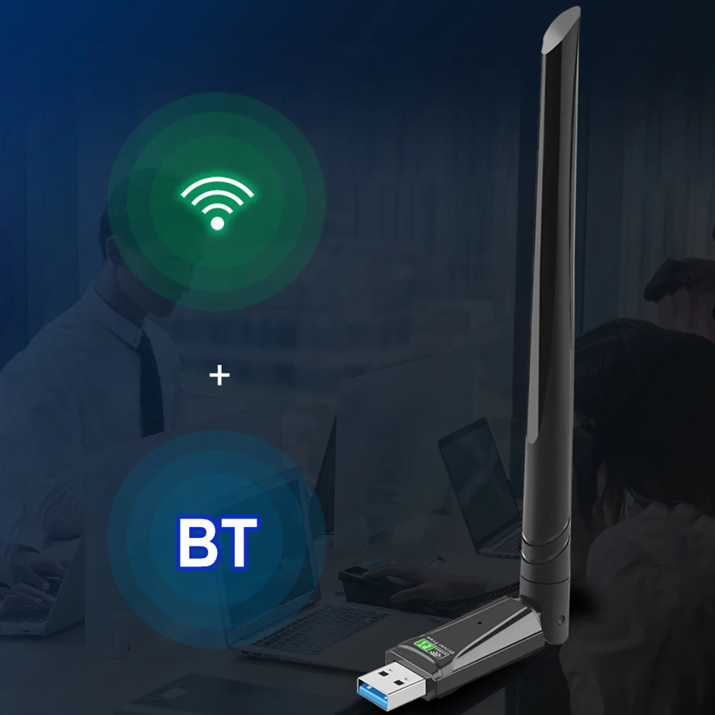 WiFi6 USB Adapter AX919 Bluetooth 5.3 Dual band 900Mbps Wireless Network Card Wifi Antenna Dongle Free Drive For PC Win10 11 - Image 4