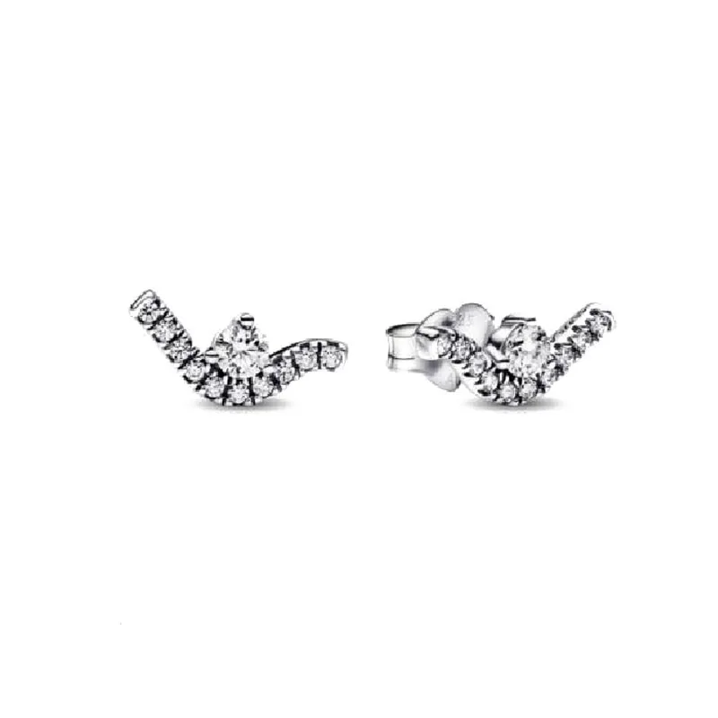 Double Hoop Sun & Moon Earrings – 925 Silver-Plated Butterfly Heart Studs - Image 37