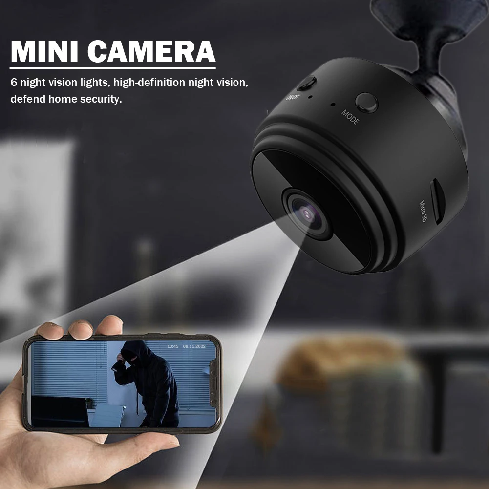 1080P A9 WiFi Mini Camera - Voice & Video Recorder, Smart Home Security - Image 2